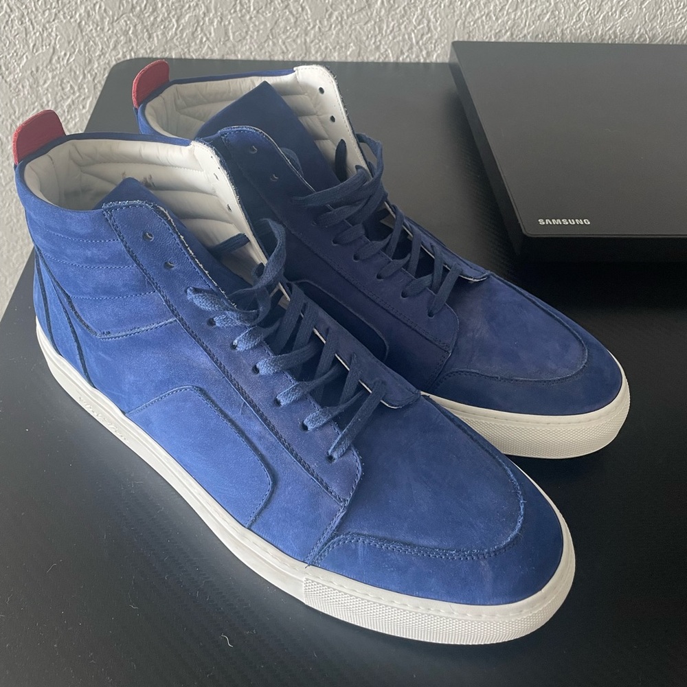 Blue Del Toto High Top Boxing Sneaker